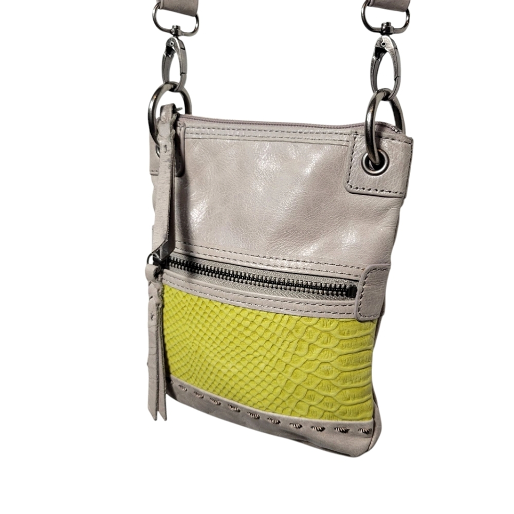 The Sak Gray and Green Crossbody Bag